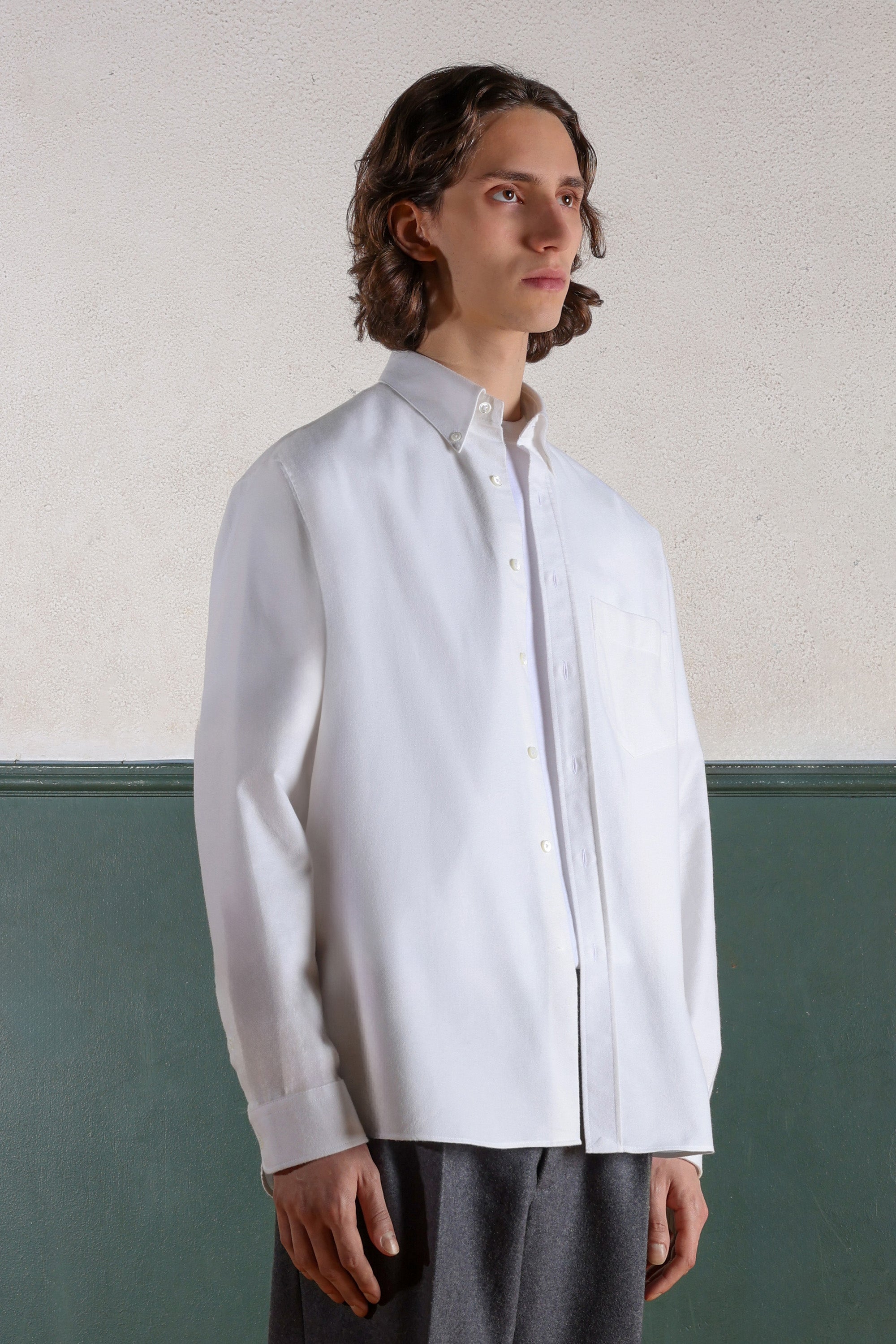 Chemise Button-Down - Oxford brossé - Off White