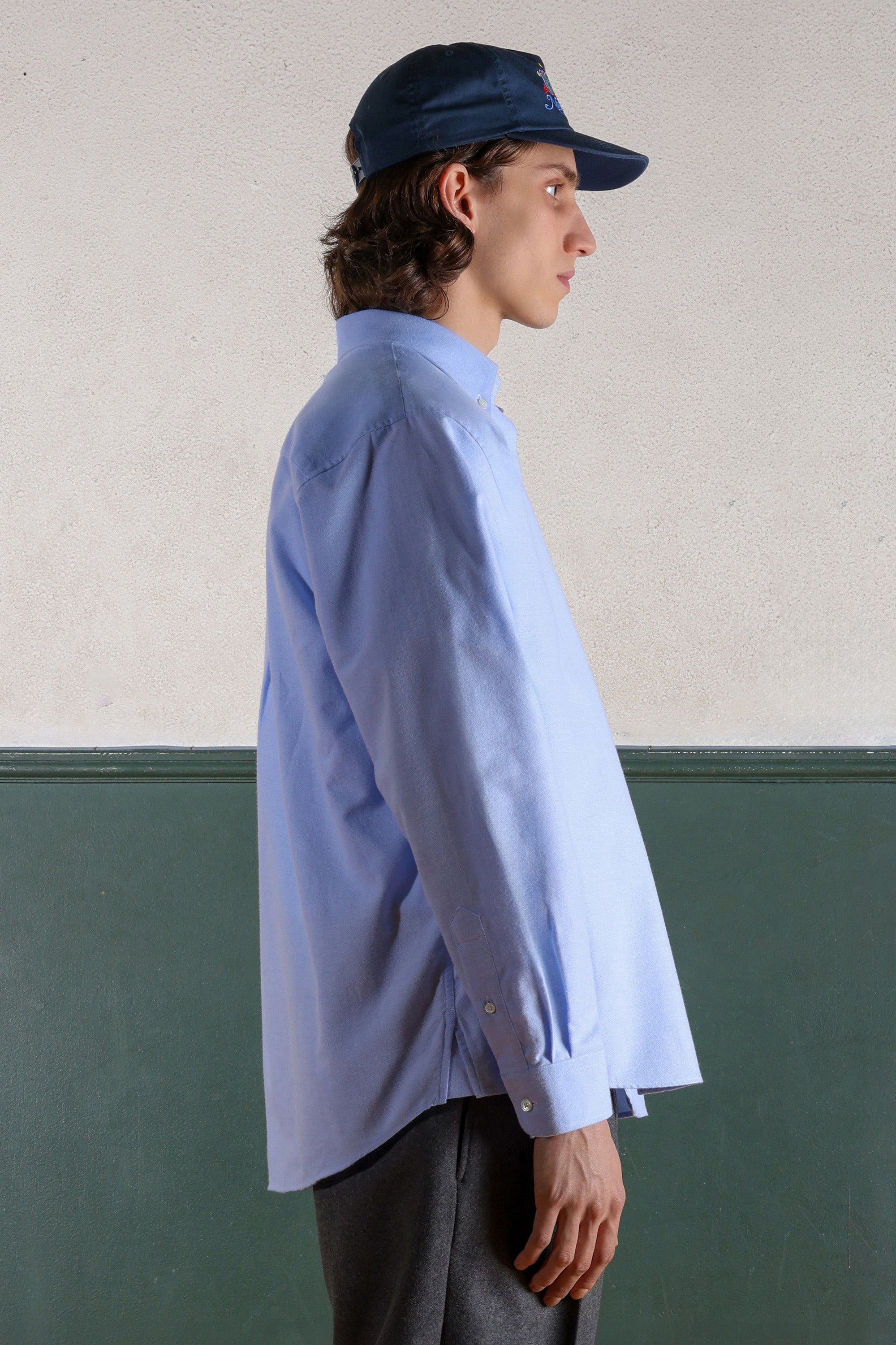 Chemise Button-Down - Oxford brossé - Bleu Ciel