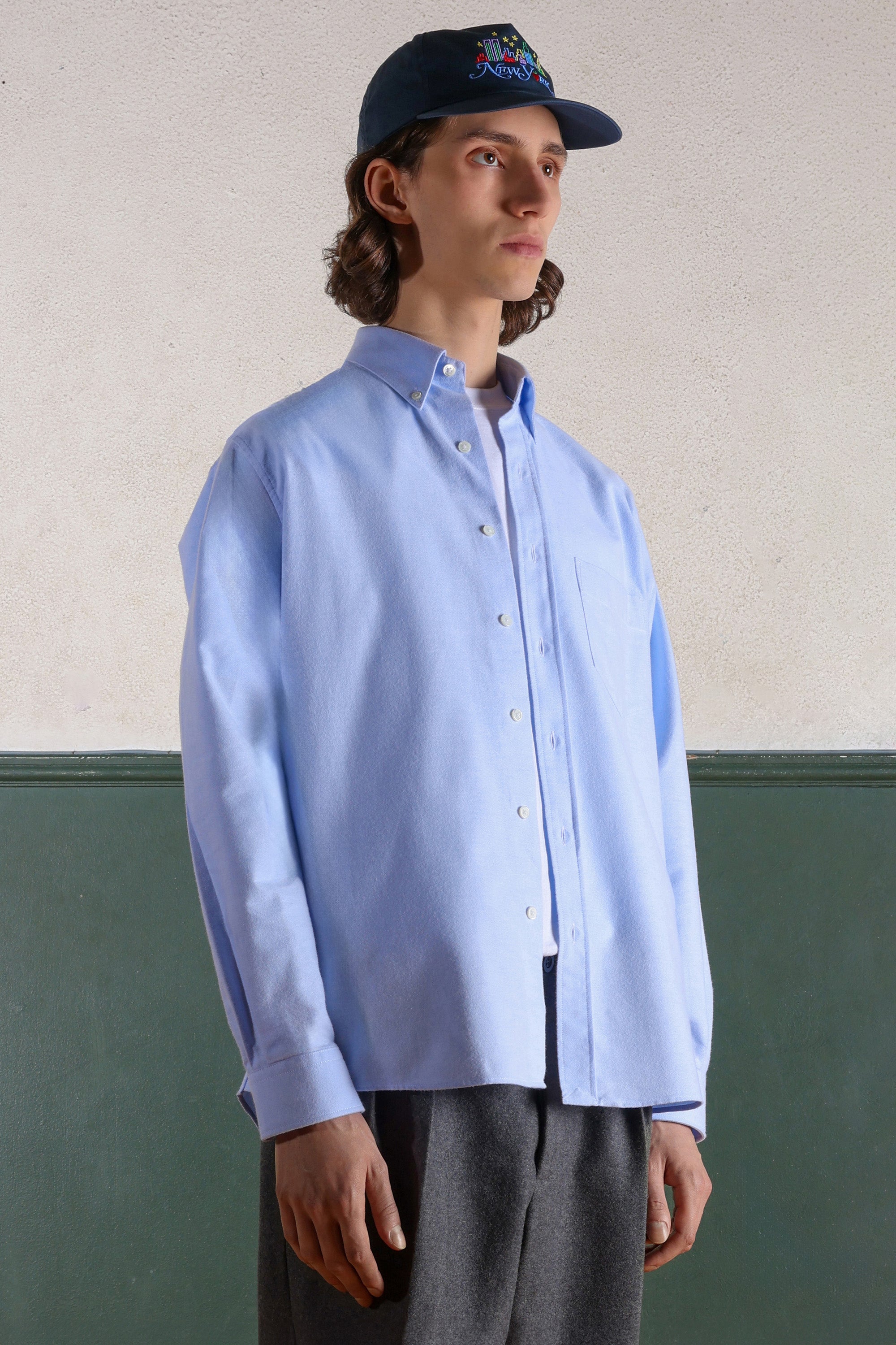 Button-Down Shirt - Brushed Oxford - Sky Blue