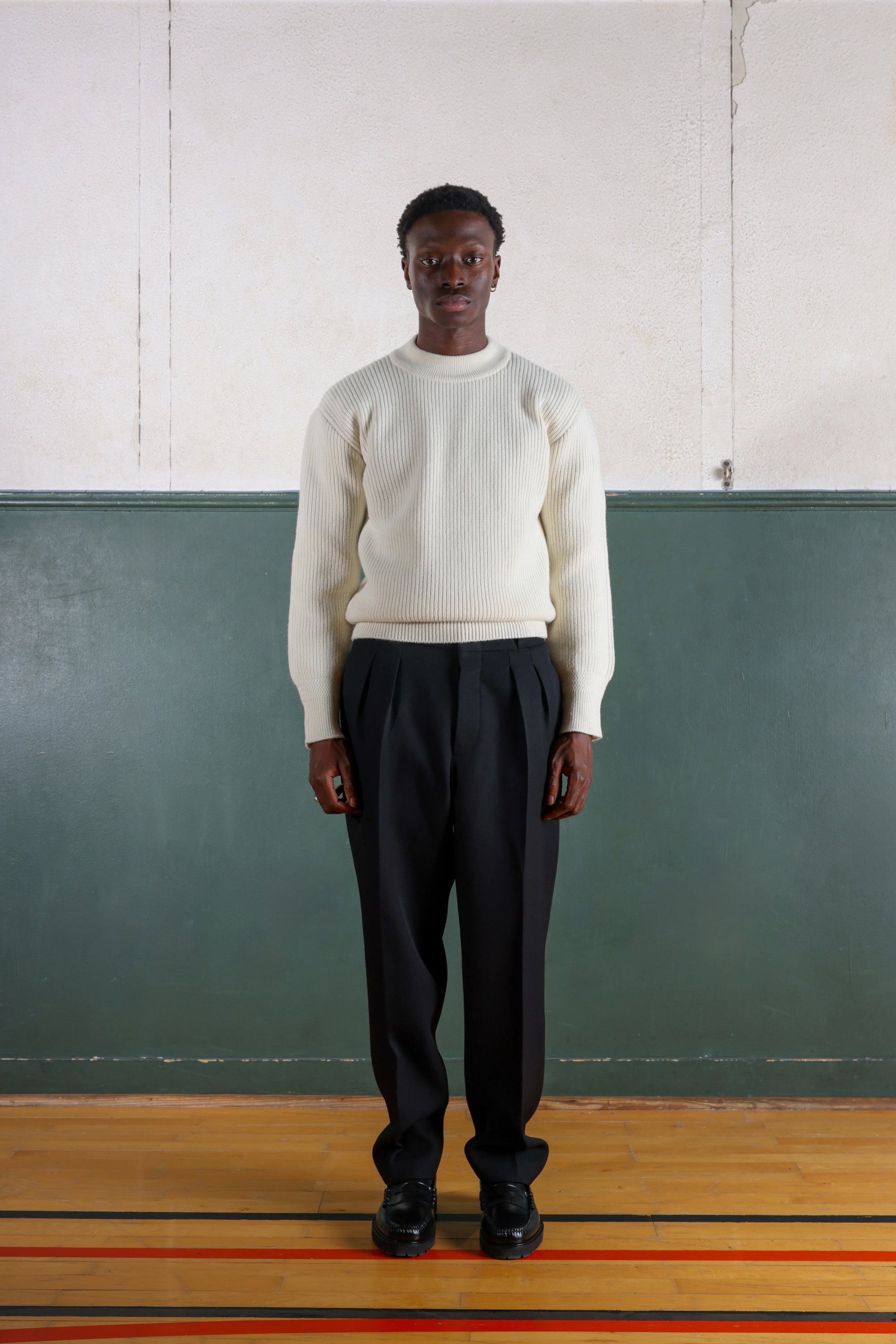 Lambswool Deck Sweater - Ecru