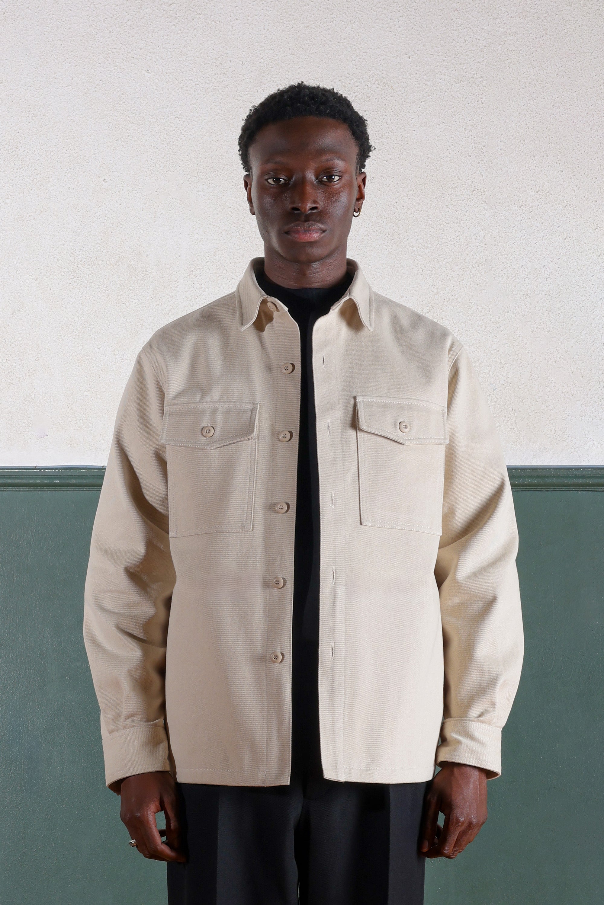 Museum Garments - Sand Cotton Military Field Overshirt