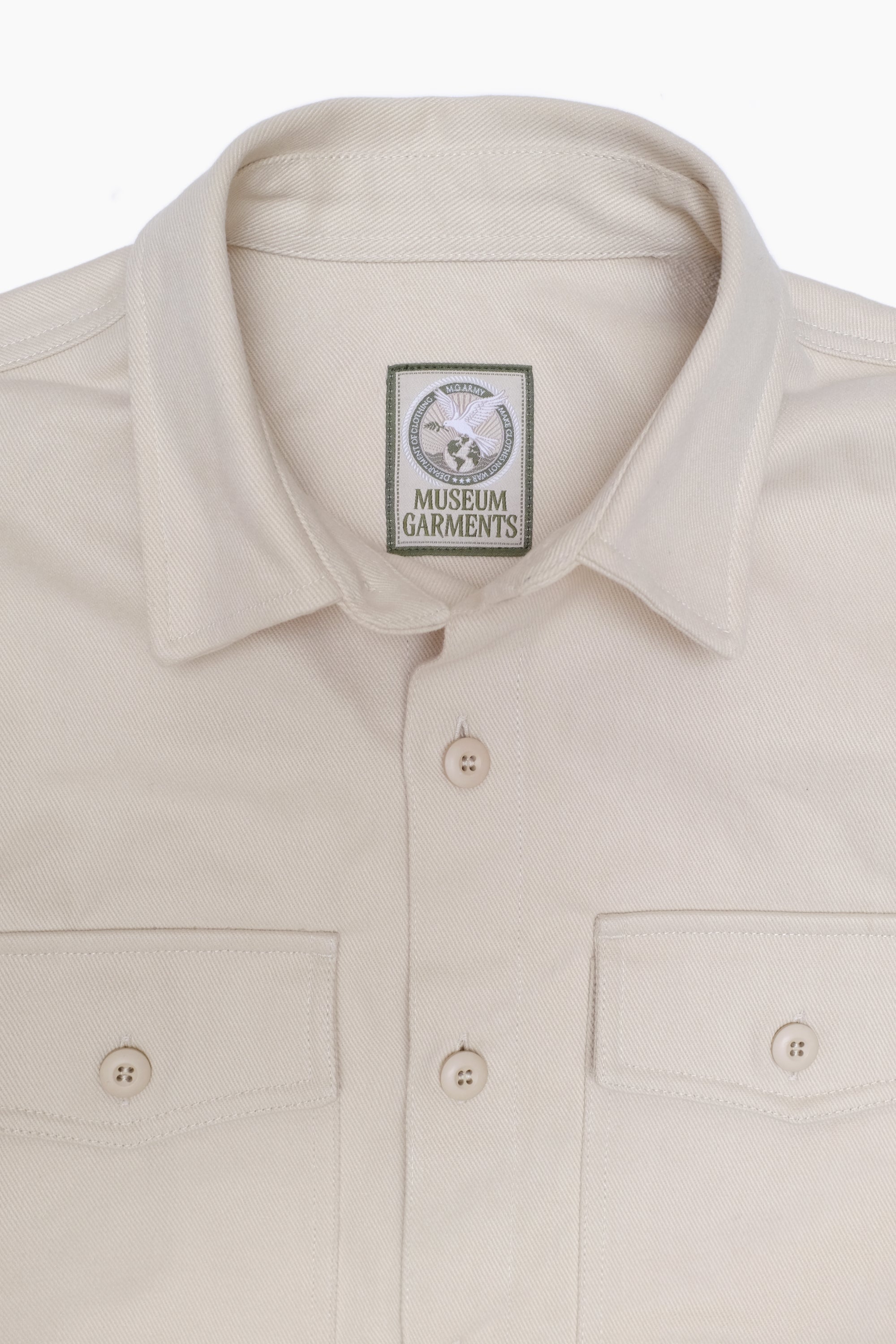 Military Field Overshirt - Sand Cotton