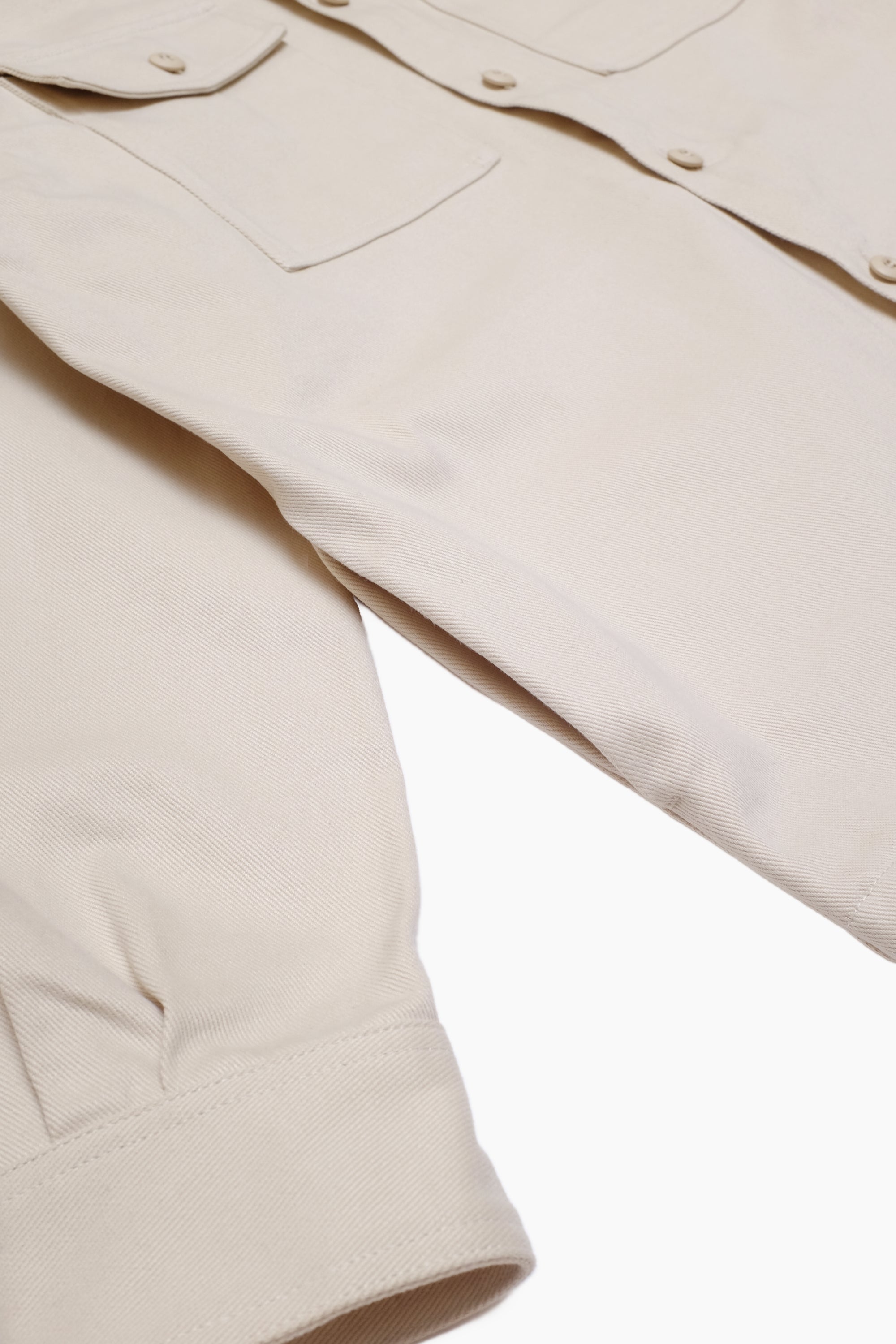 Military Field Overshirt - Sand Cotton