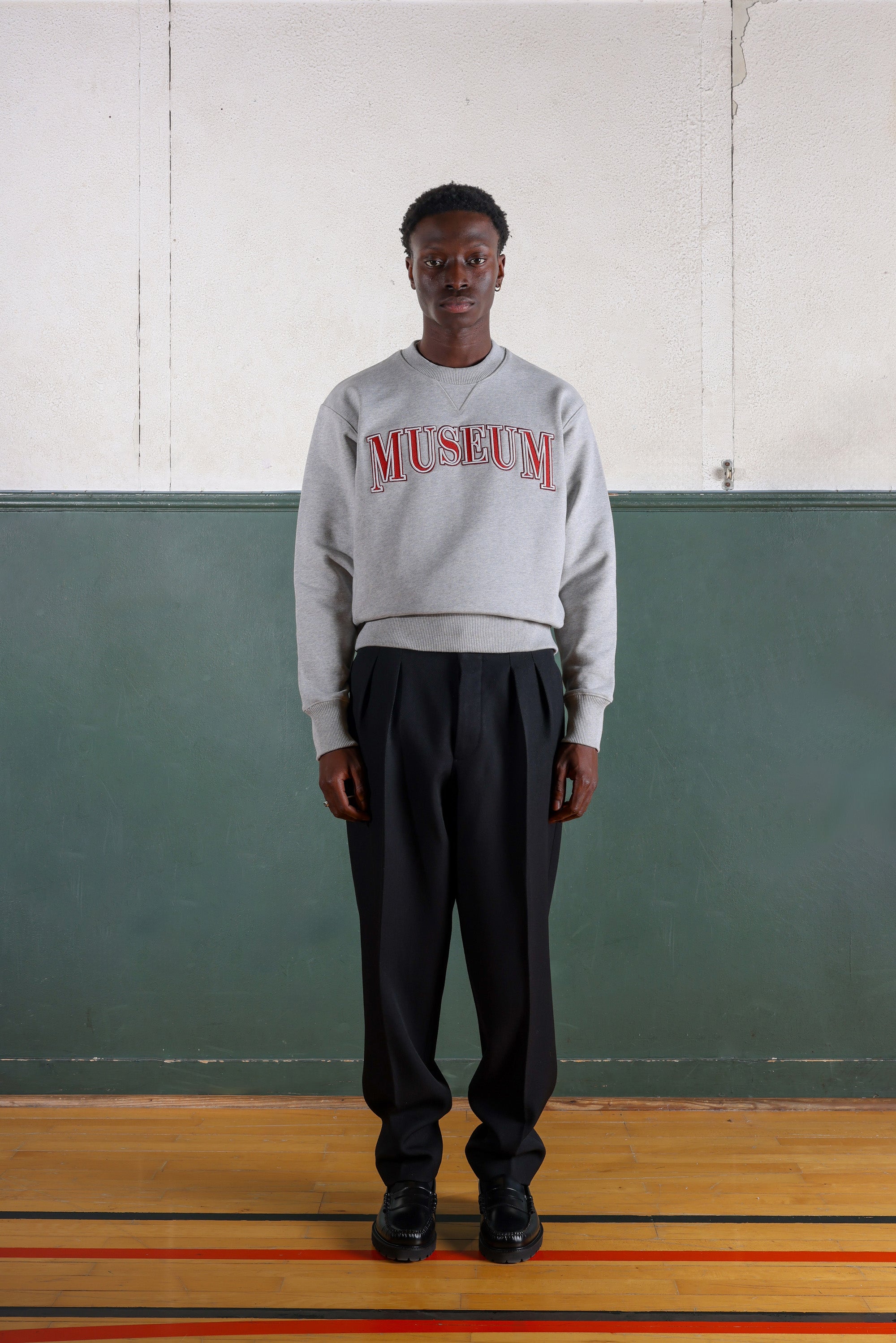 Heavyweight University Sweatshirt - Gris chiné