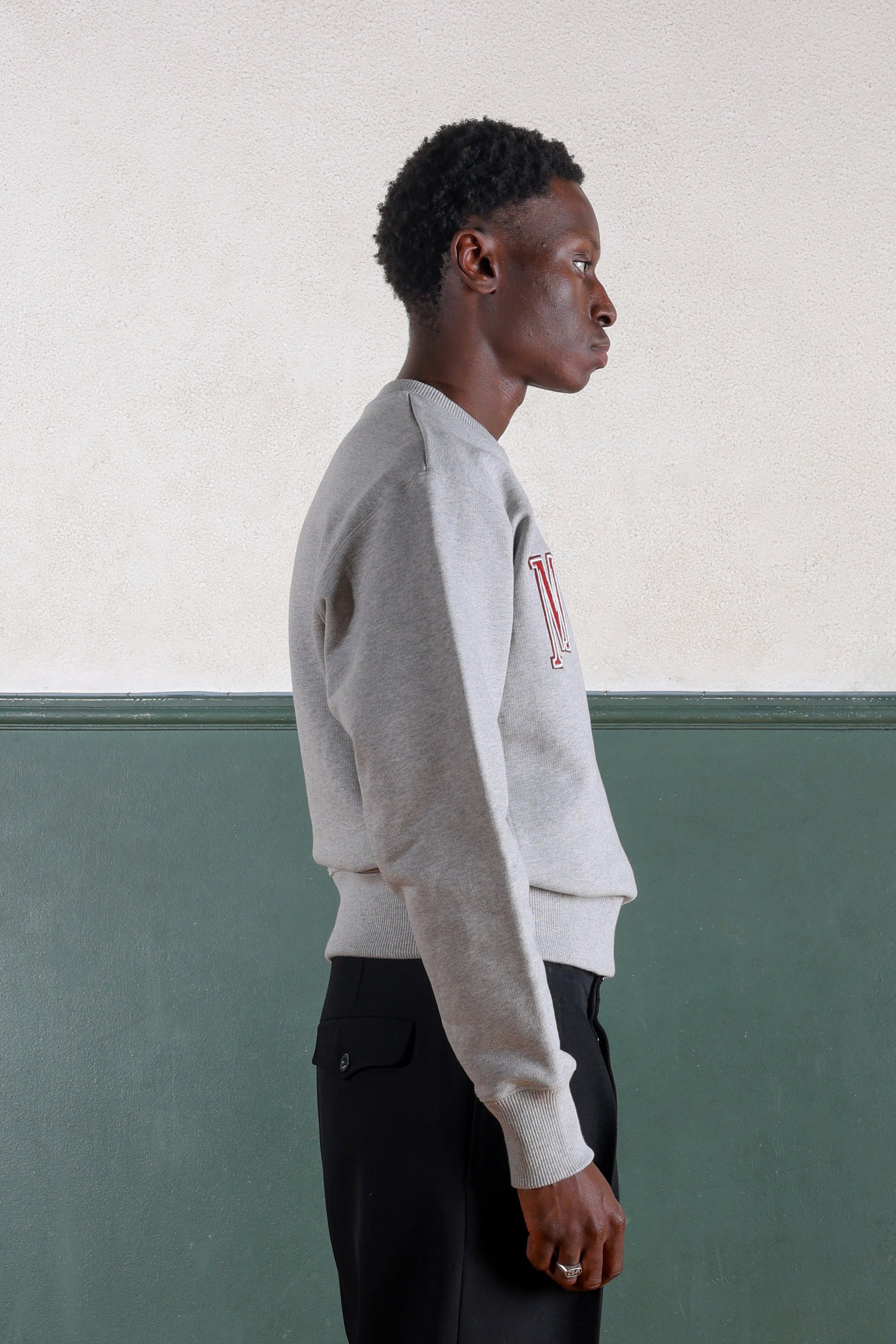 Heavyweight University Sweatshirt - Gris chiné