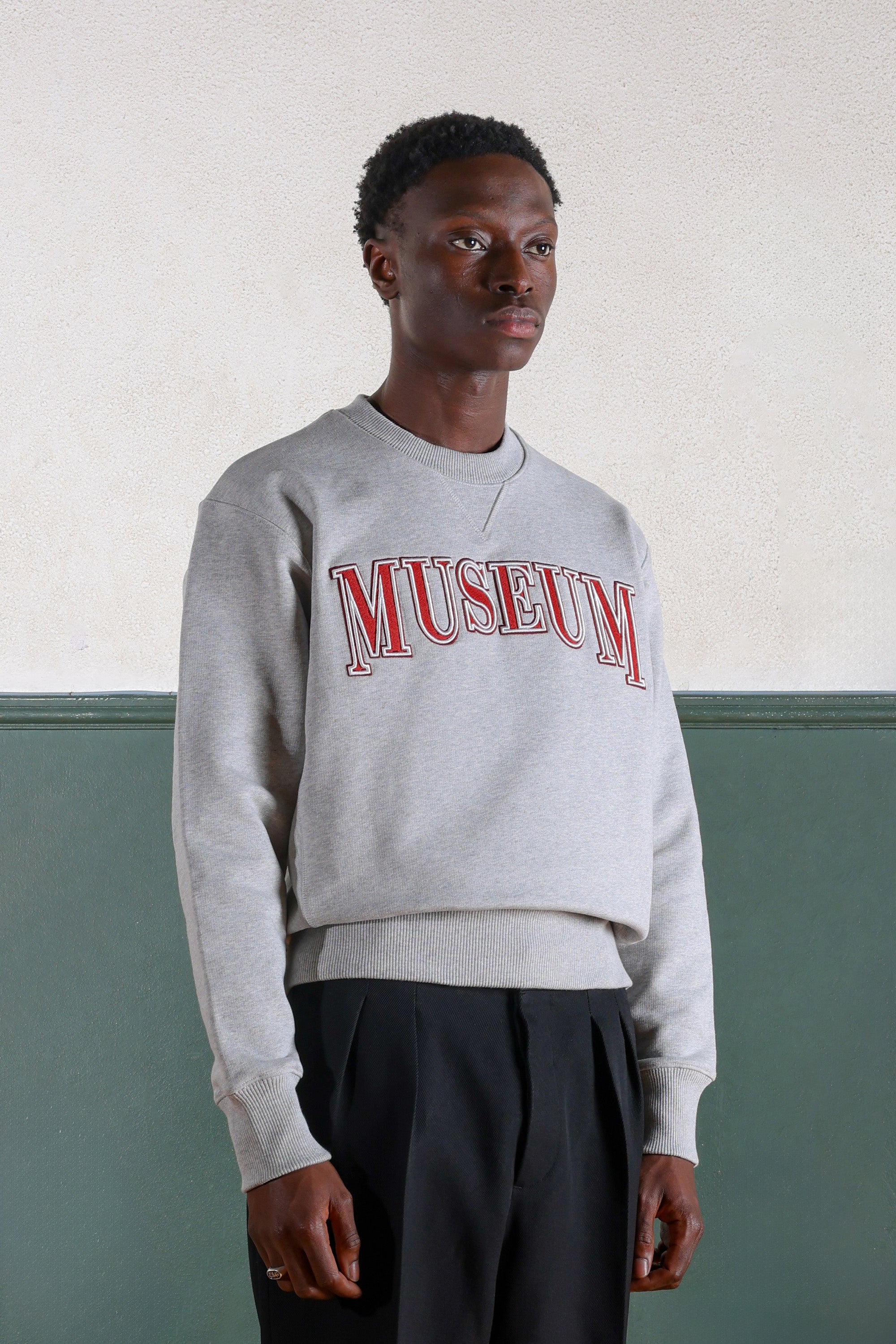 Heavyweight University Sweatshirt - Gris chiné