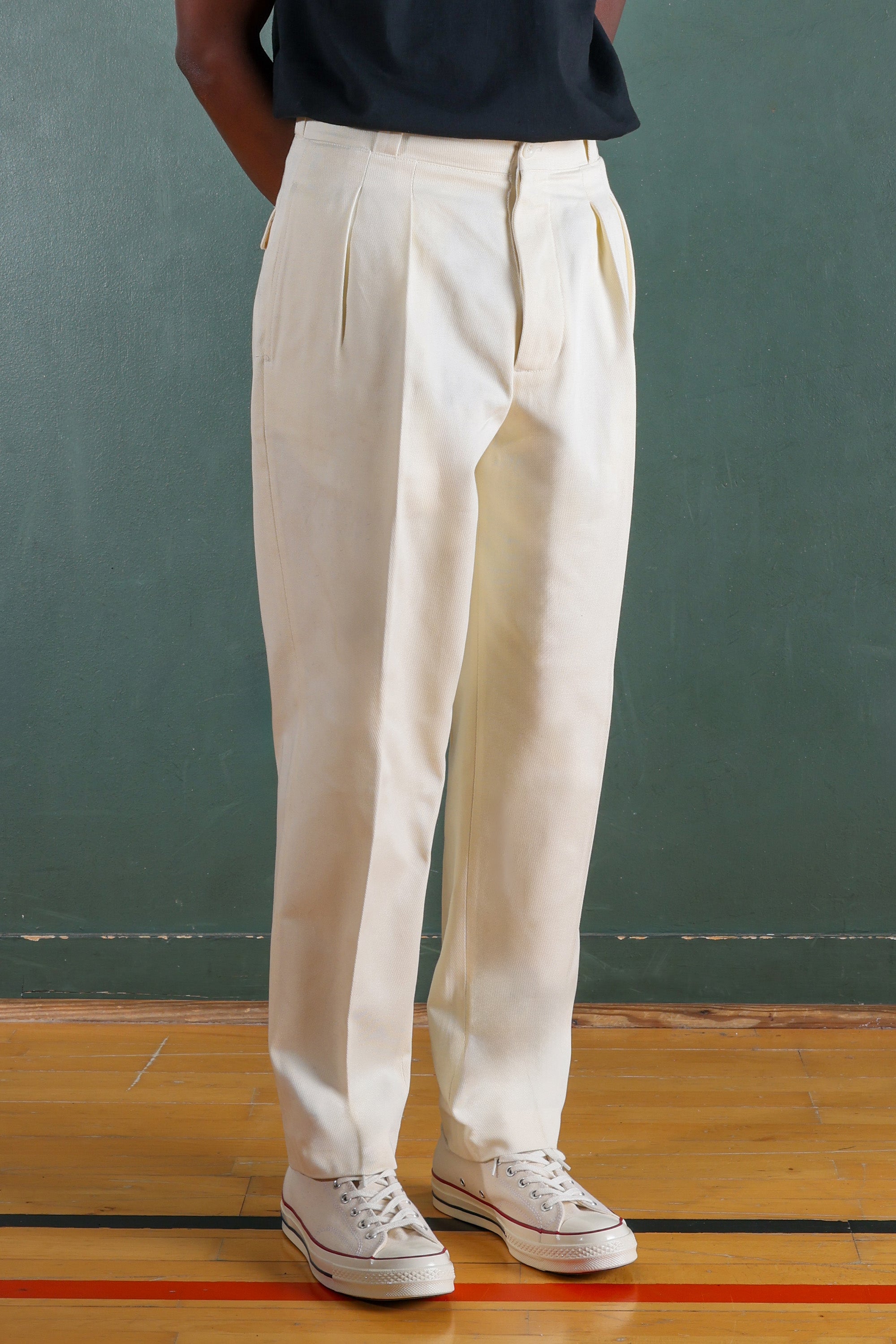 Pantalon French Military - Coton - Ecru