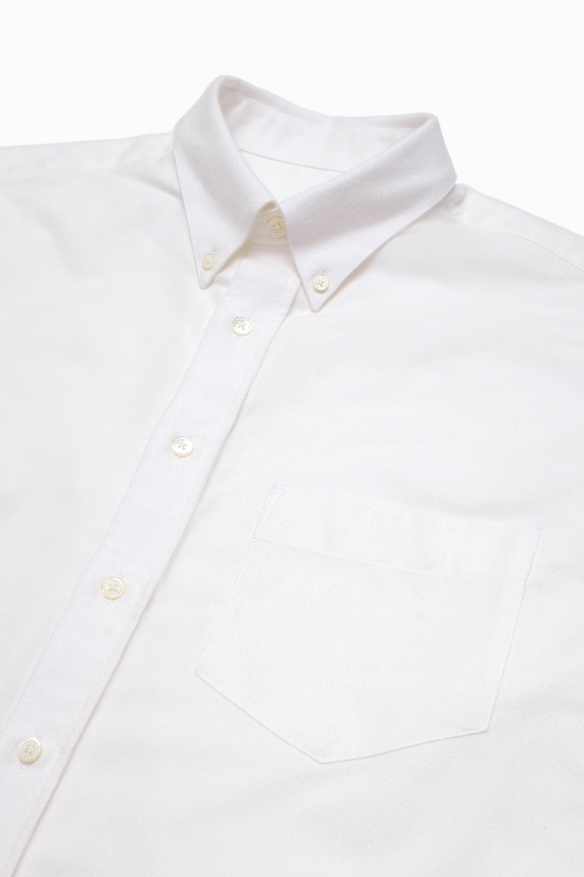 Button-Down Shirt - Brushed Oxford - Off-white