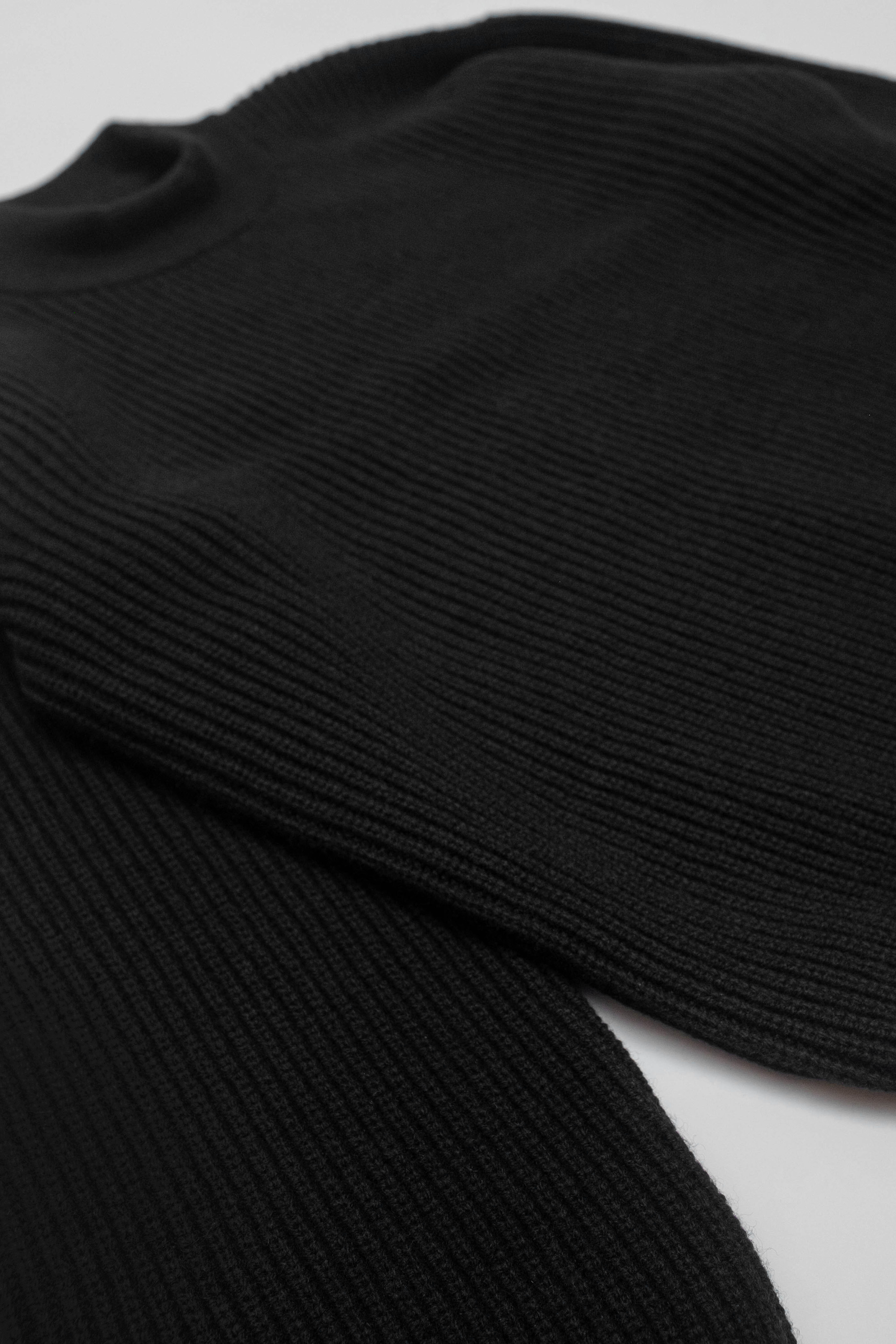 Lambswool Deck Sweater - Black