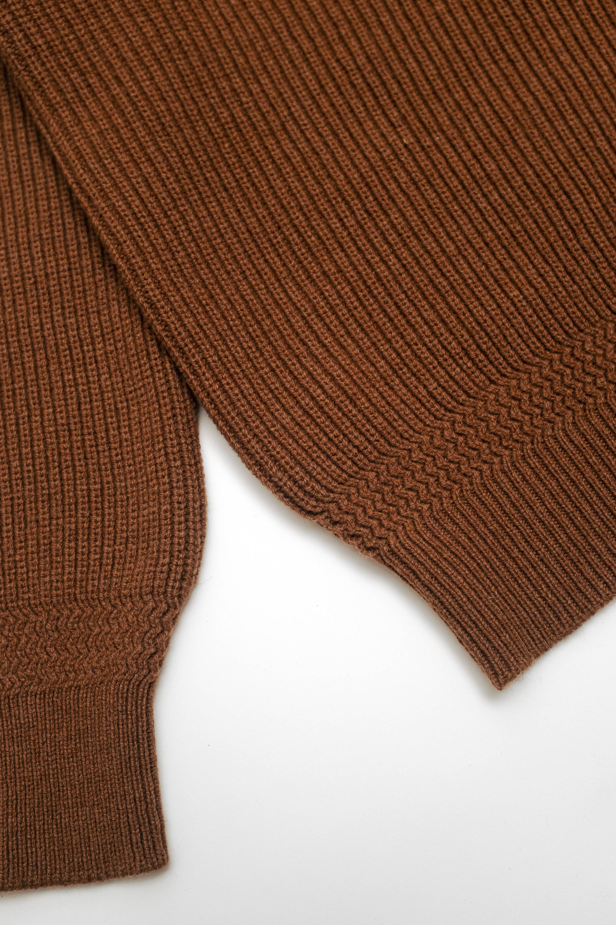 Deck Sweater - Laine d’agneau - Marron