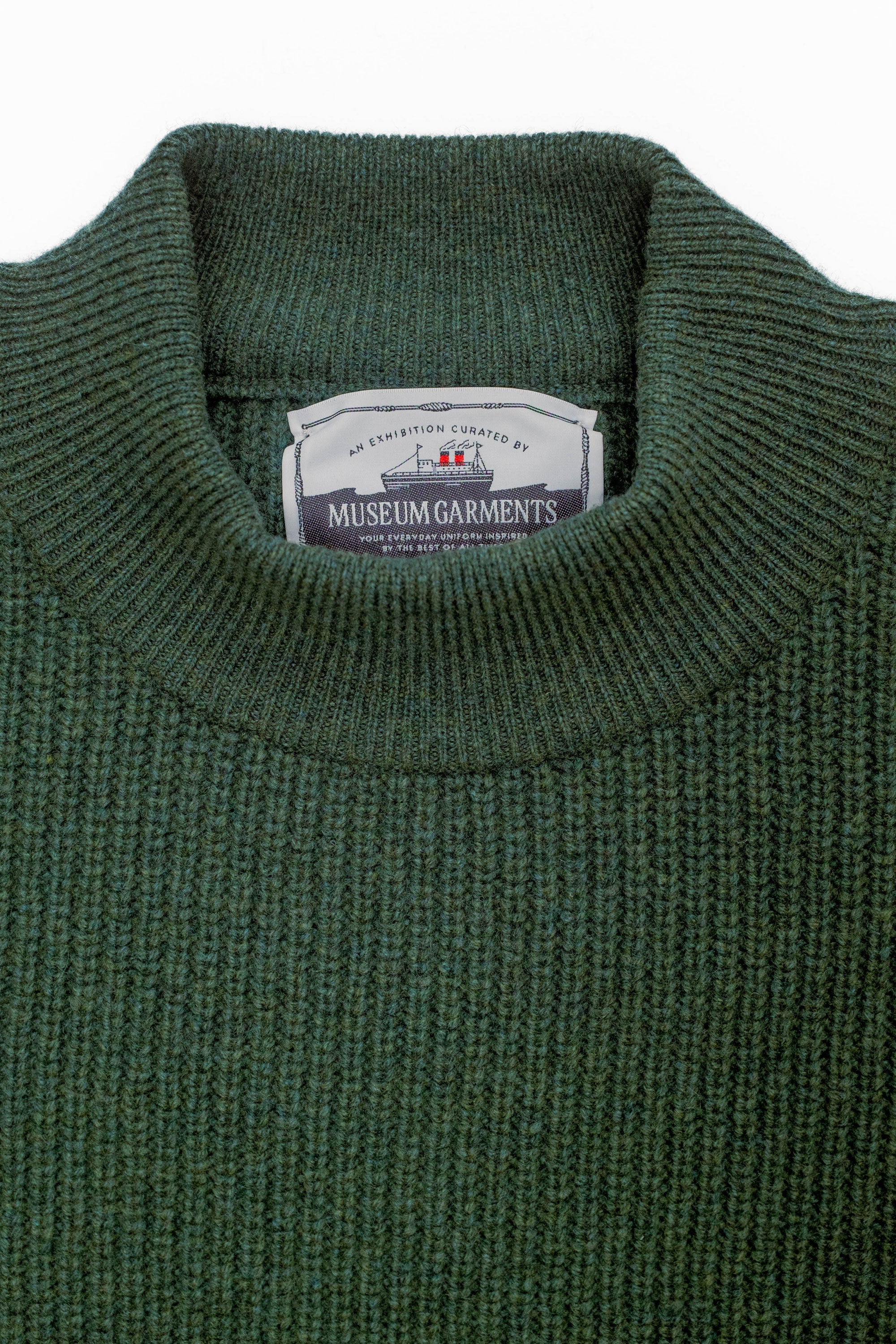 Deck Sweater - Laine d’agneau - Vert