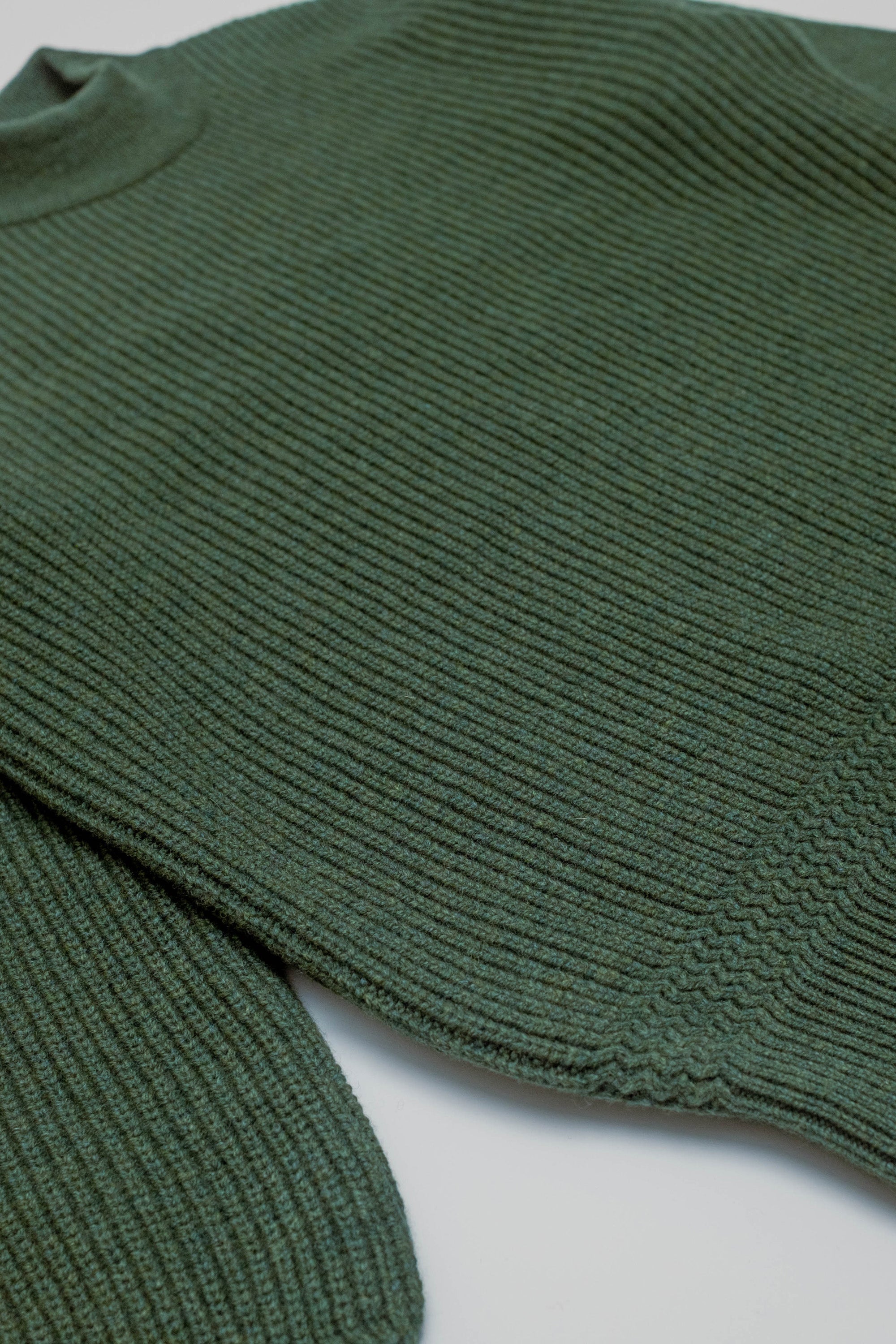 Deck Sweater - Laine d’agneau - Vert