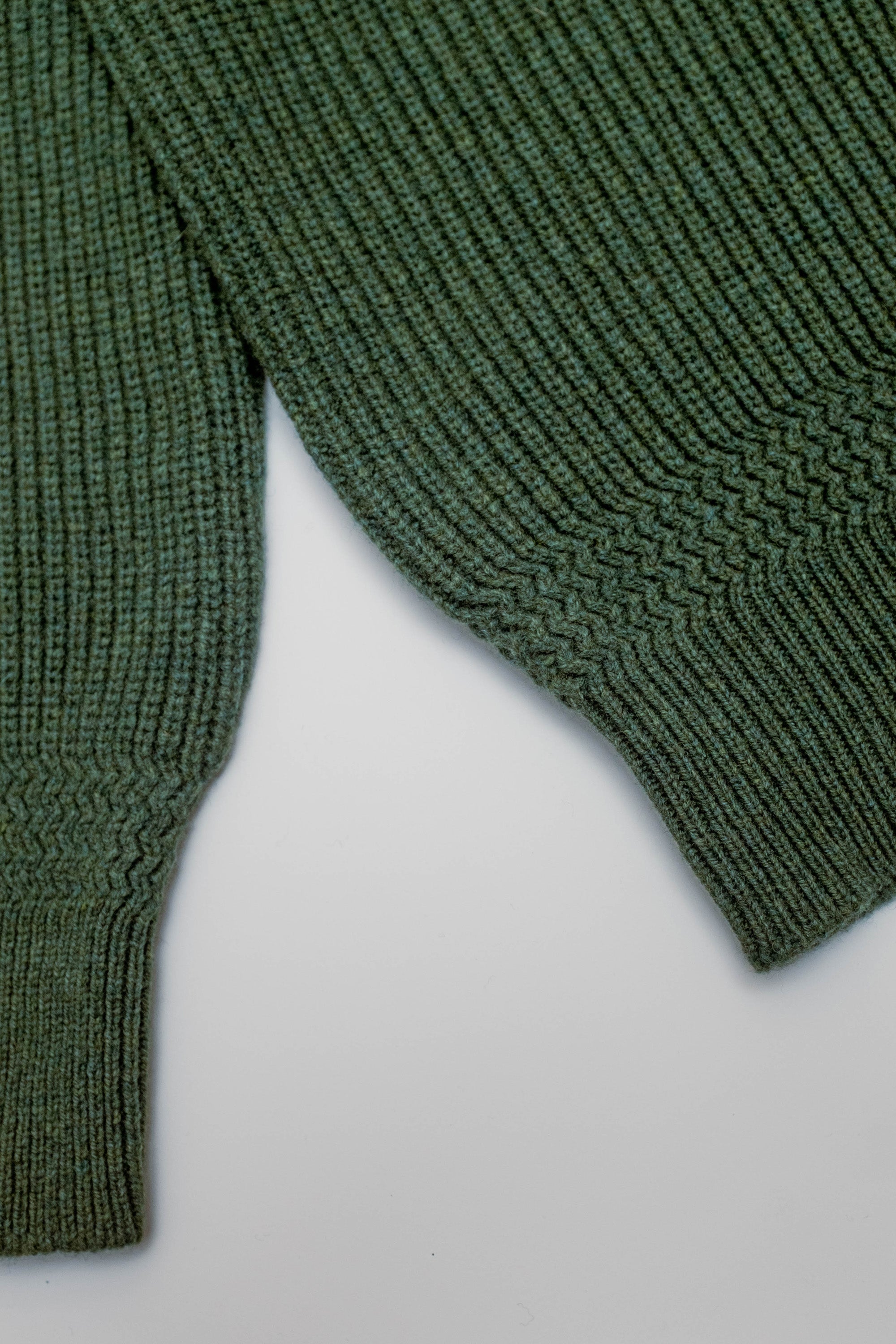 Deck Sweater - Laine d’agneau - Vert