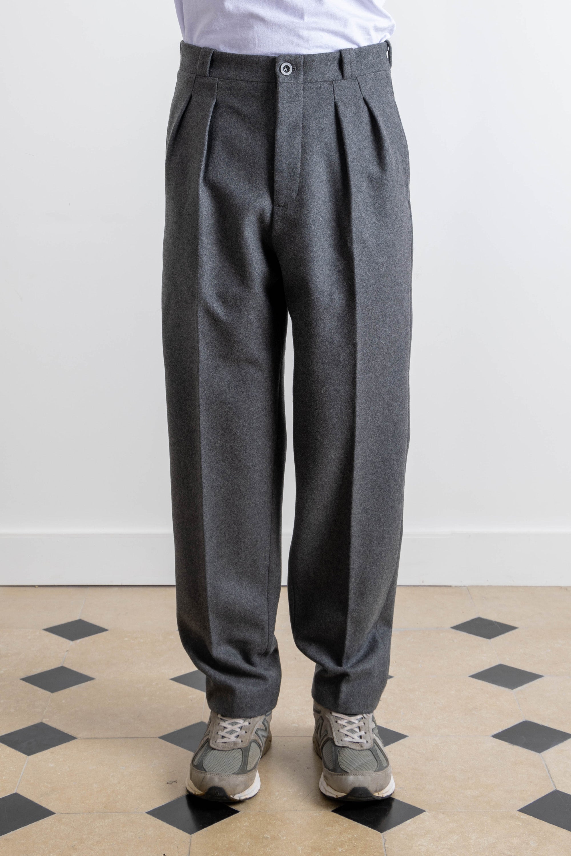 Pantalon French Military - Laine - Gris