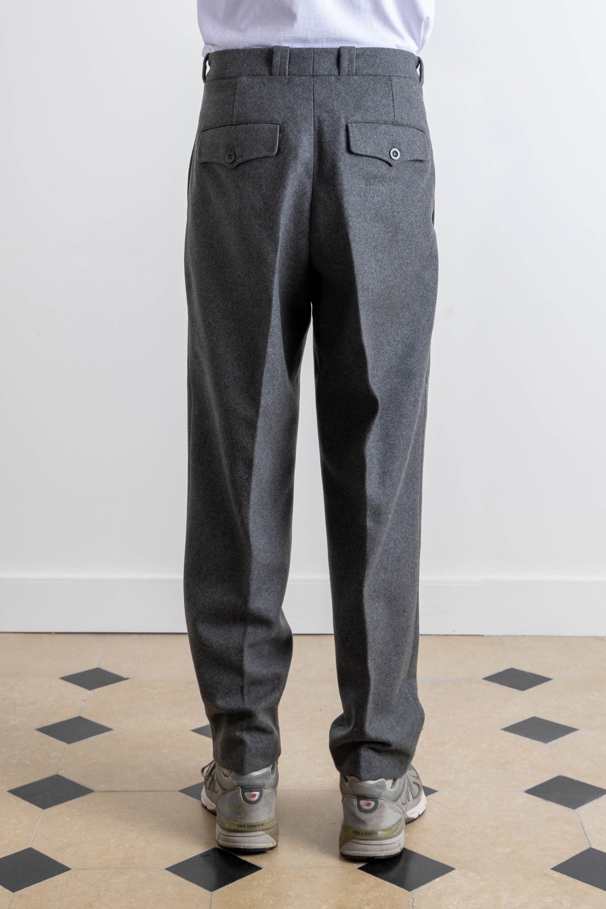 Pantalon French Military - Laine - Gris