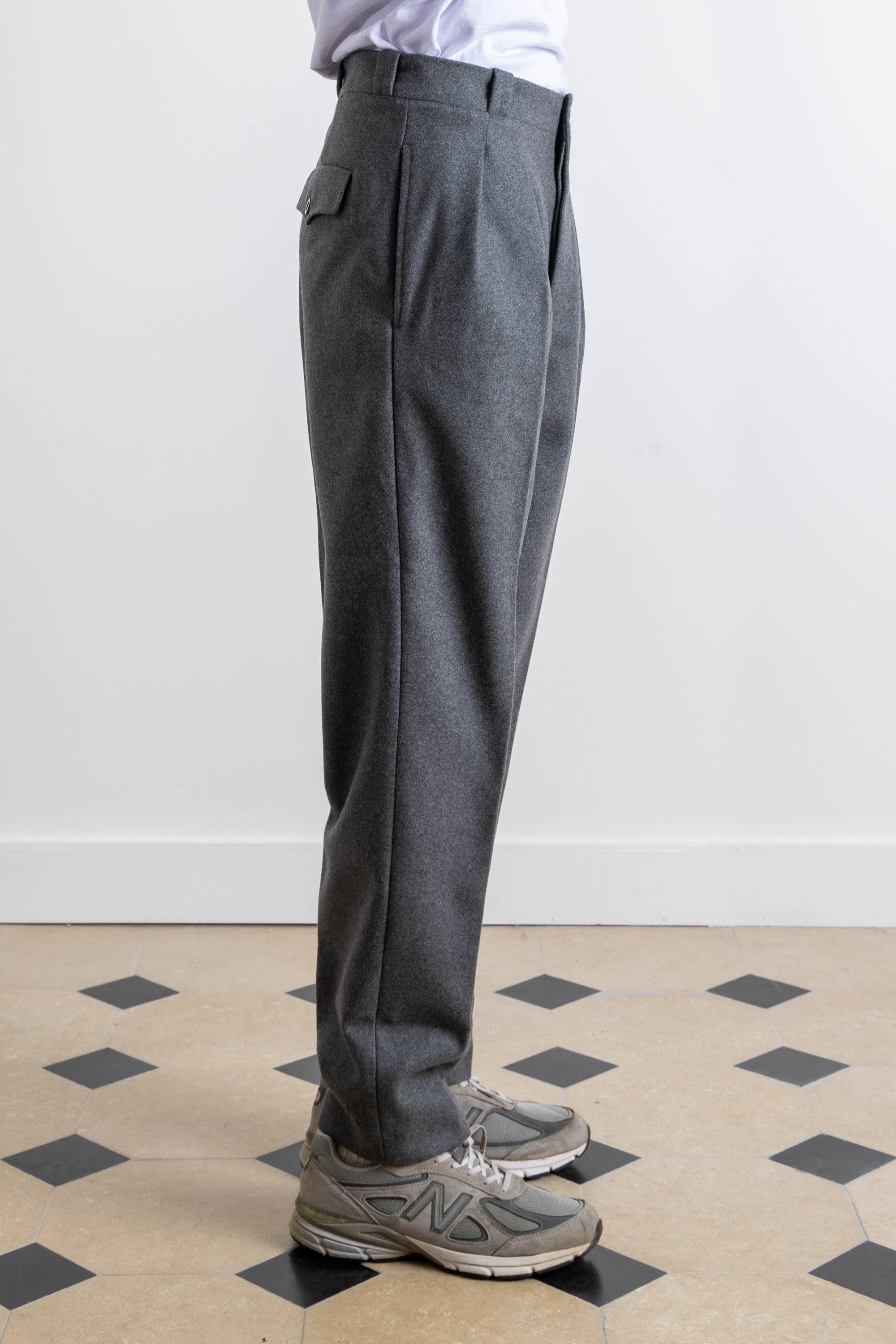 French Military Pants - Wool - Gray