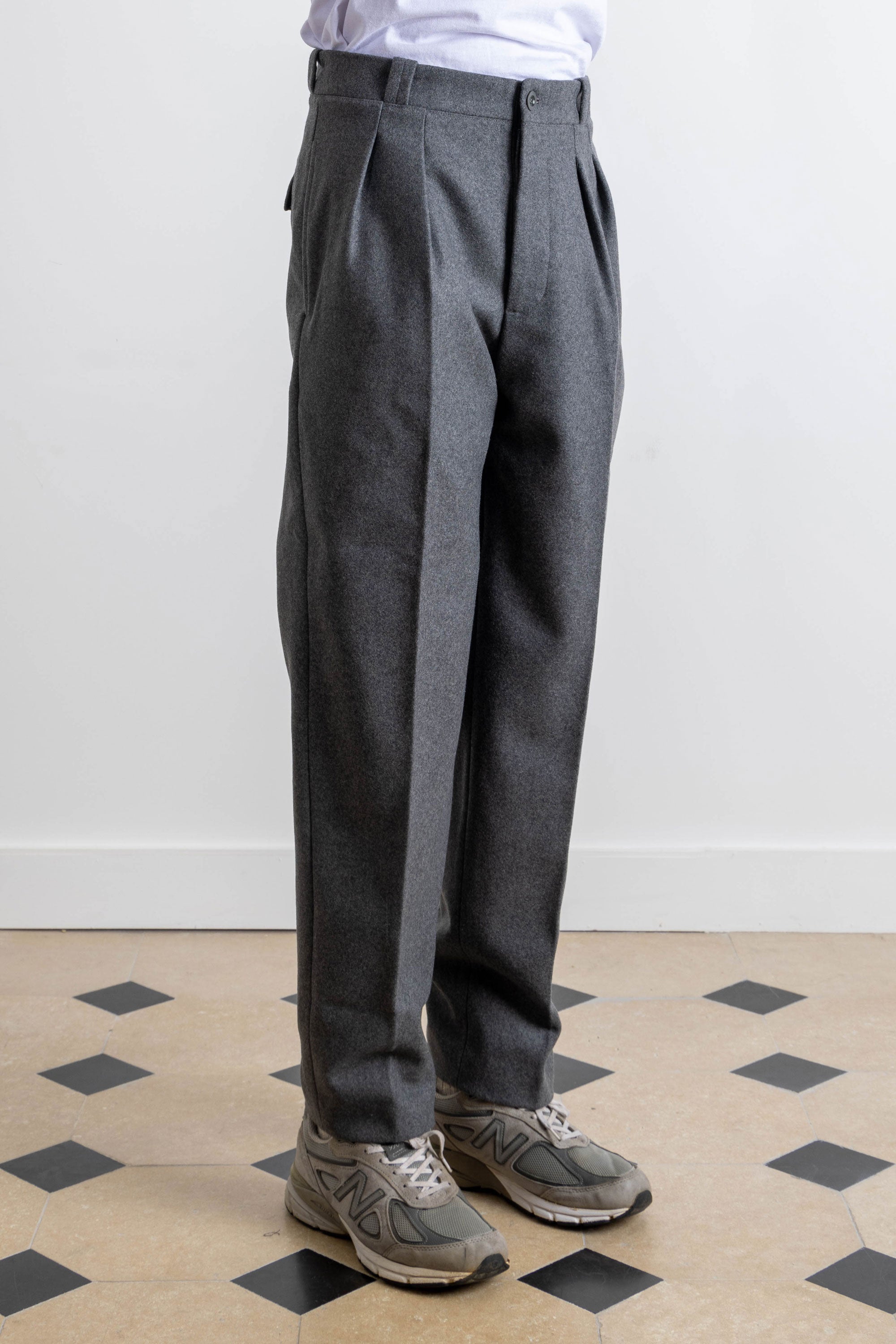 Pantalon French Military - Laine - Gris