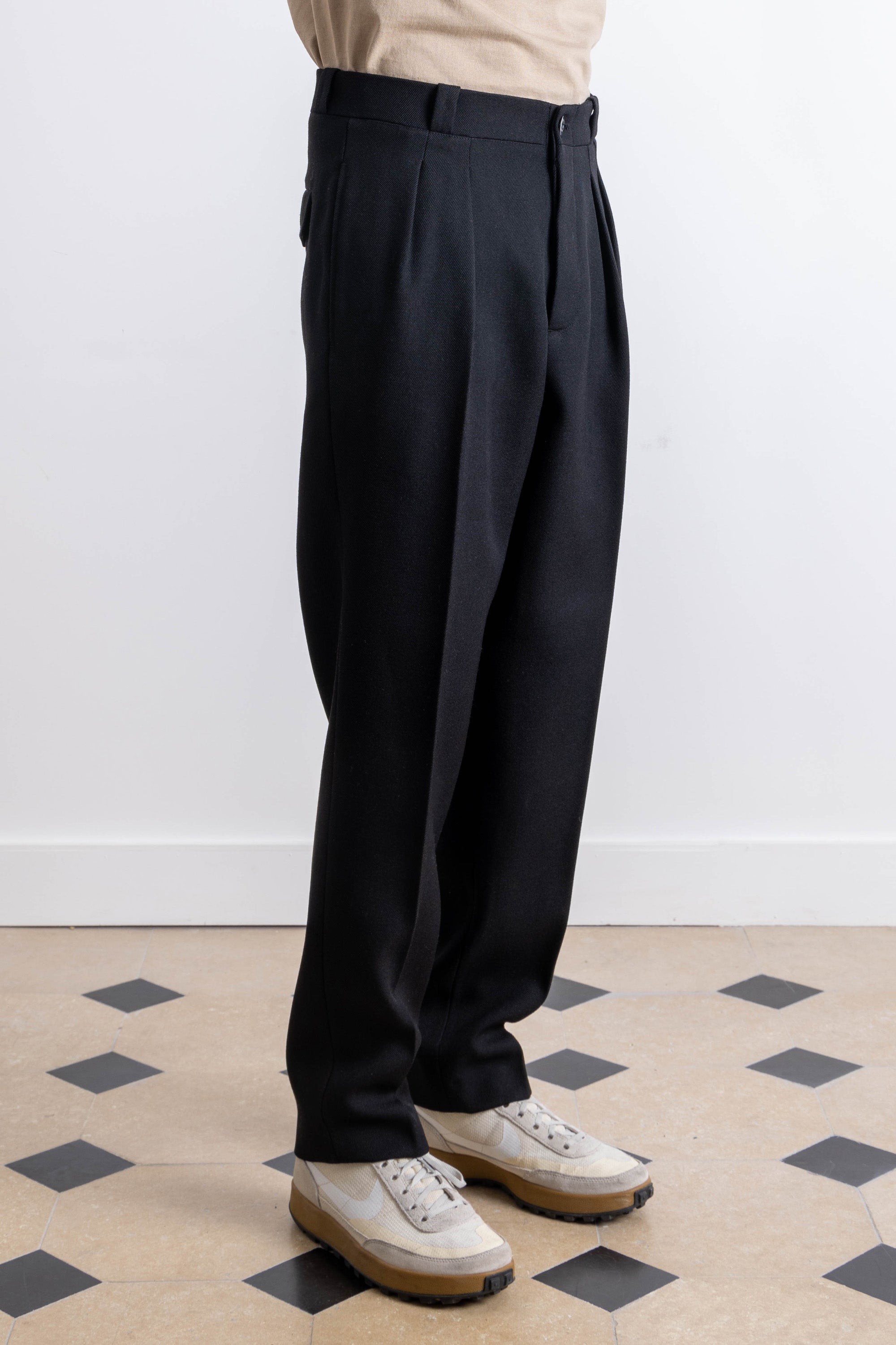 French Military Pants - Wool - Black