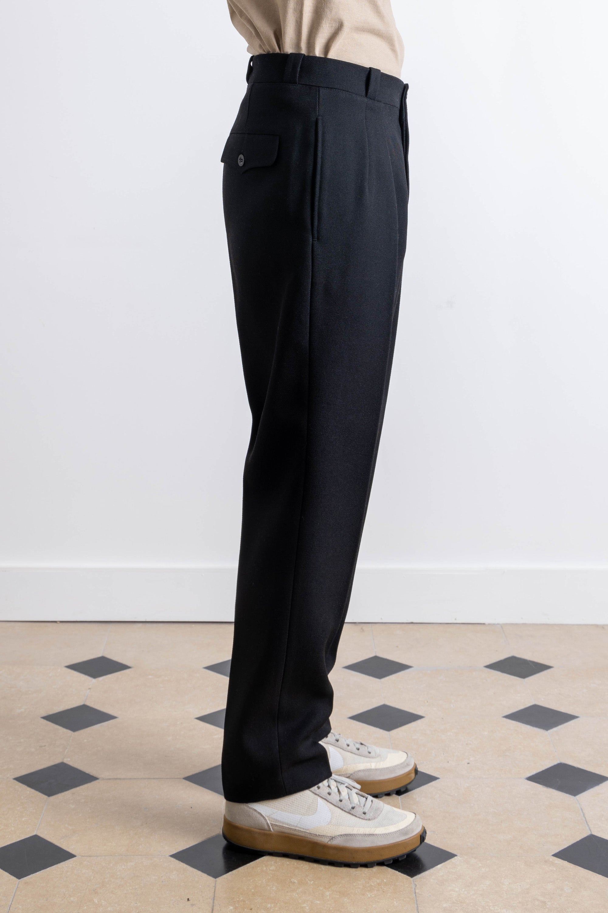 French Military Pants - Wool - Black