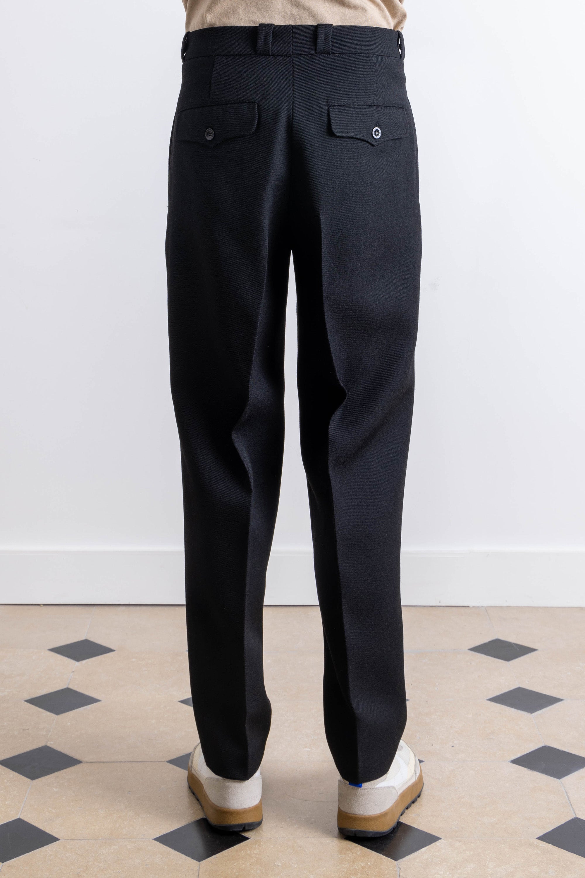 French Military Pants - Wool - Black