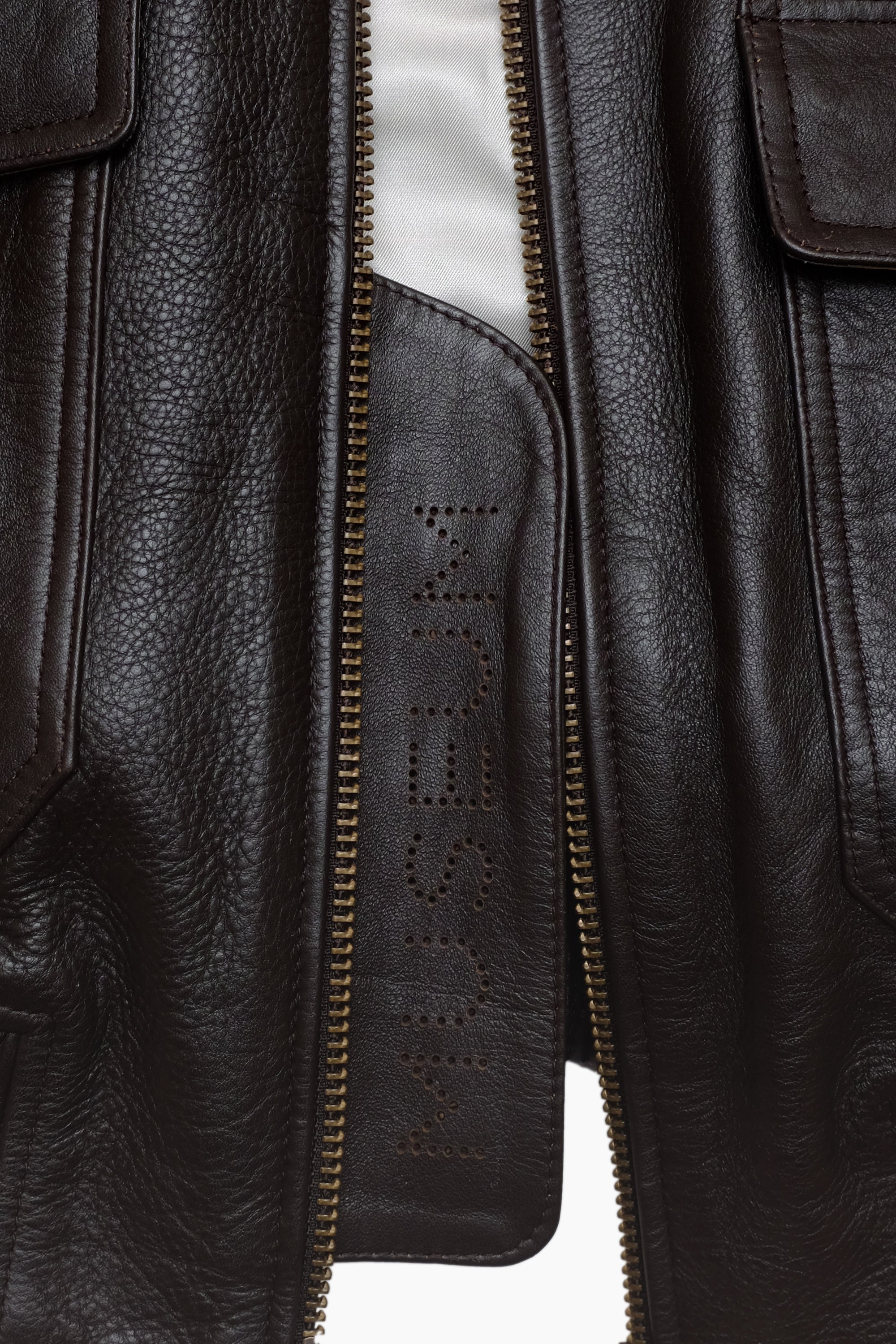 Flight Jacket - Leather - Brown